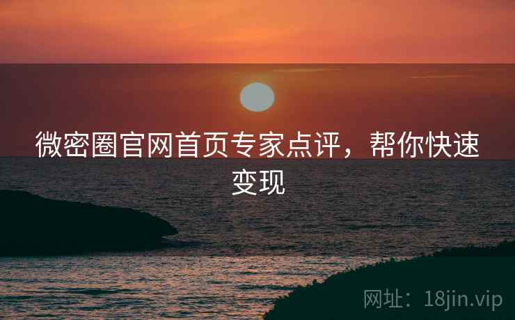 微密圈官网首页专家点评，帮你快速变现