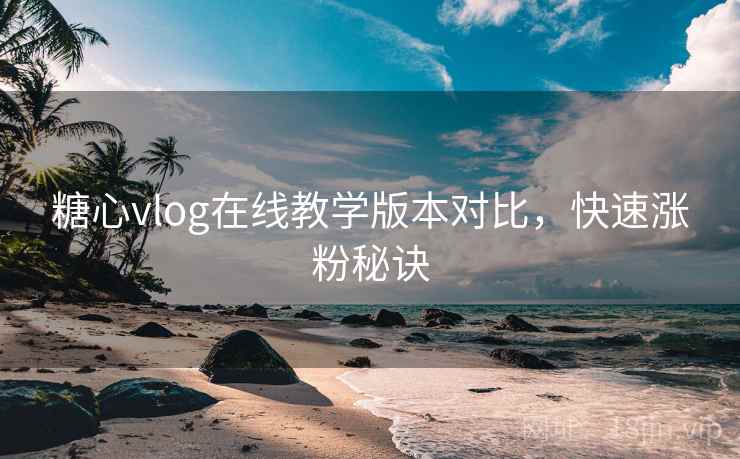 糖心vlog在线教学版本对比，快速涨粉秘诀