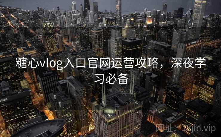 糖心vlog入口官网运营攻略,深夜学习必备